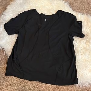 Lululemon running shirt size 8 black